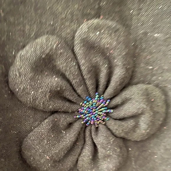 Evelyn blazer&suit jacket women green size 14W with 2 beautiful flowers accent - Picture 2 of 8